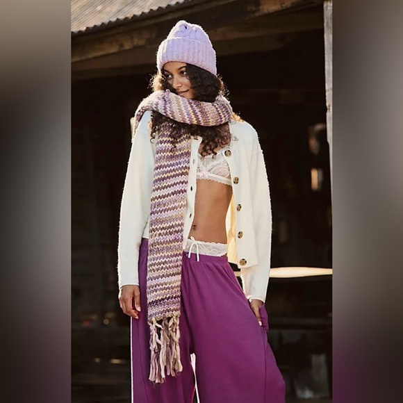 NWT Free People All Mine Woven Scarf